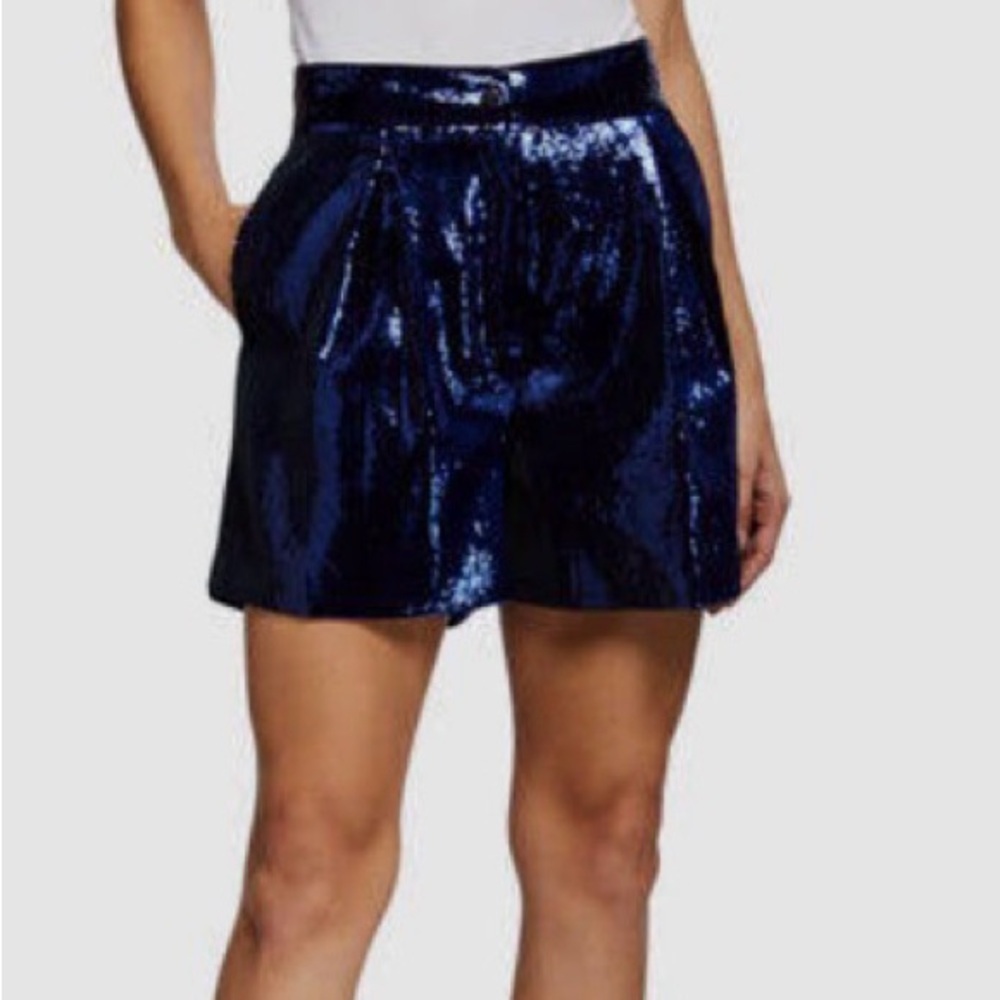 Retrofete Sequin Shorts High Waist Large